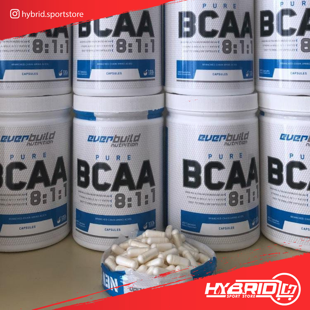 Everbuild Nutrition Bcaa 400 Capsul Ratio 8:1:1 eceran terbaik pengganti AST