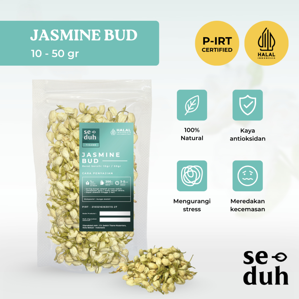 

SEDUH TEA & TISANE | Teh Bunga Melati / Jasmine Bud Tea / Flower Tea 10gr - 50gr