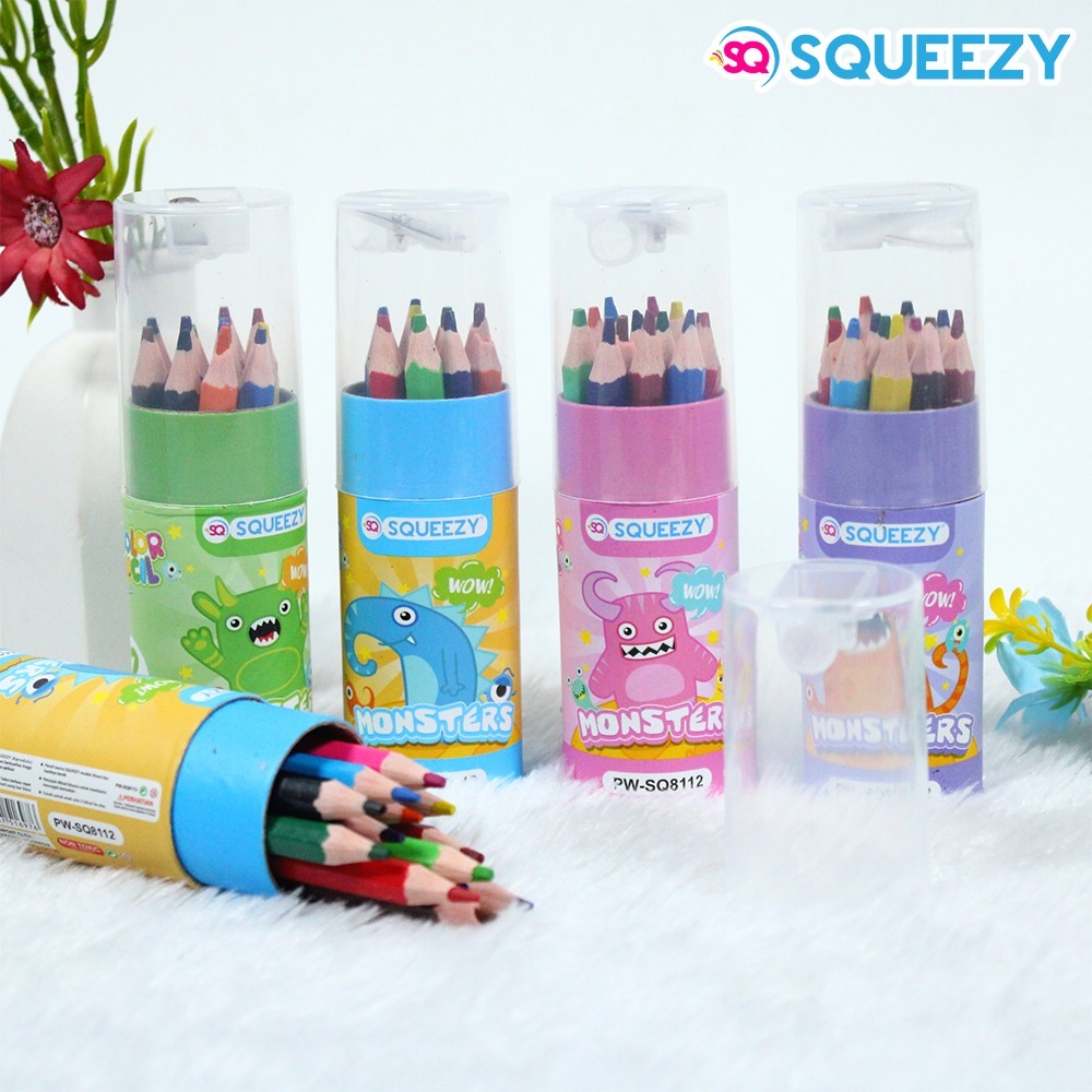 

Harga Grosir (12 Tabung ) Pensil Warna Plus Serutan Pendek 9cm PW-SQ8112