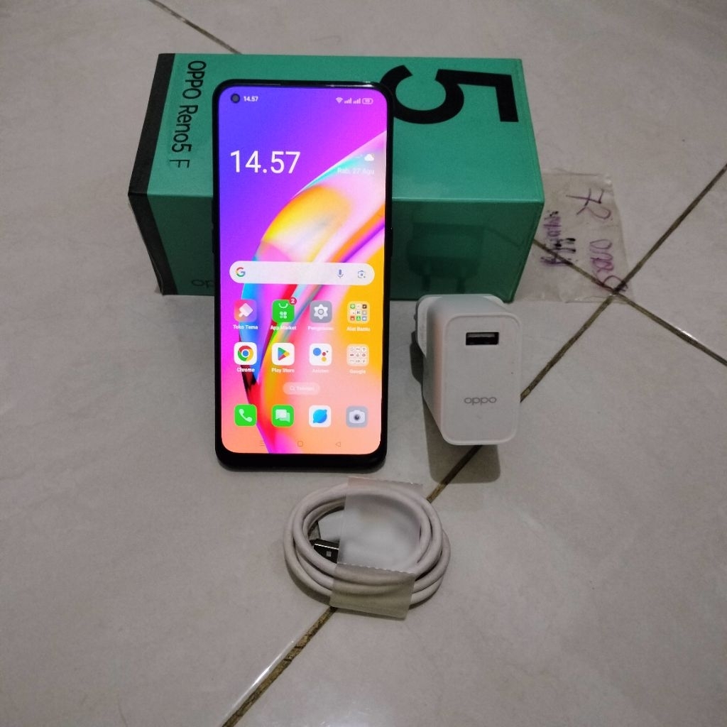 HP oppo reno 5 F second normal