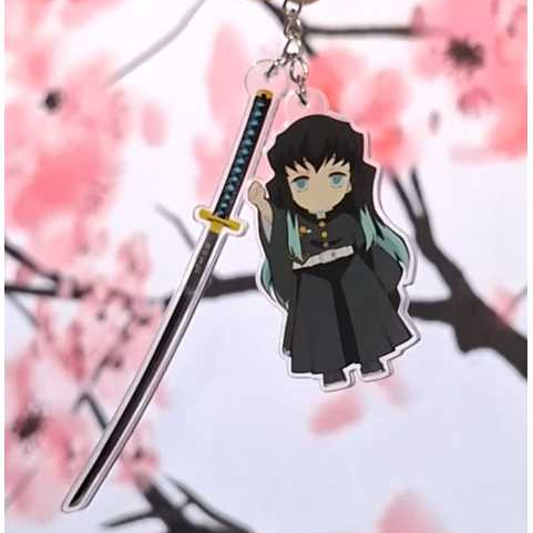 Gantungan Kunci Muichiro Tokito Akrilik Keychain Kimetsu No Yaiba Demon Slayer Ganci