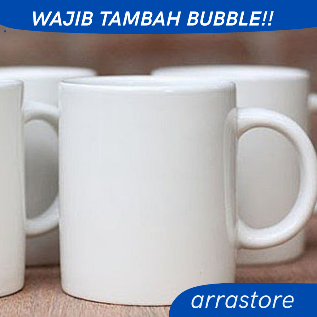 Mug Putih Import 11 Oz Siap Press Sublime MUG POLOS GROSIR