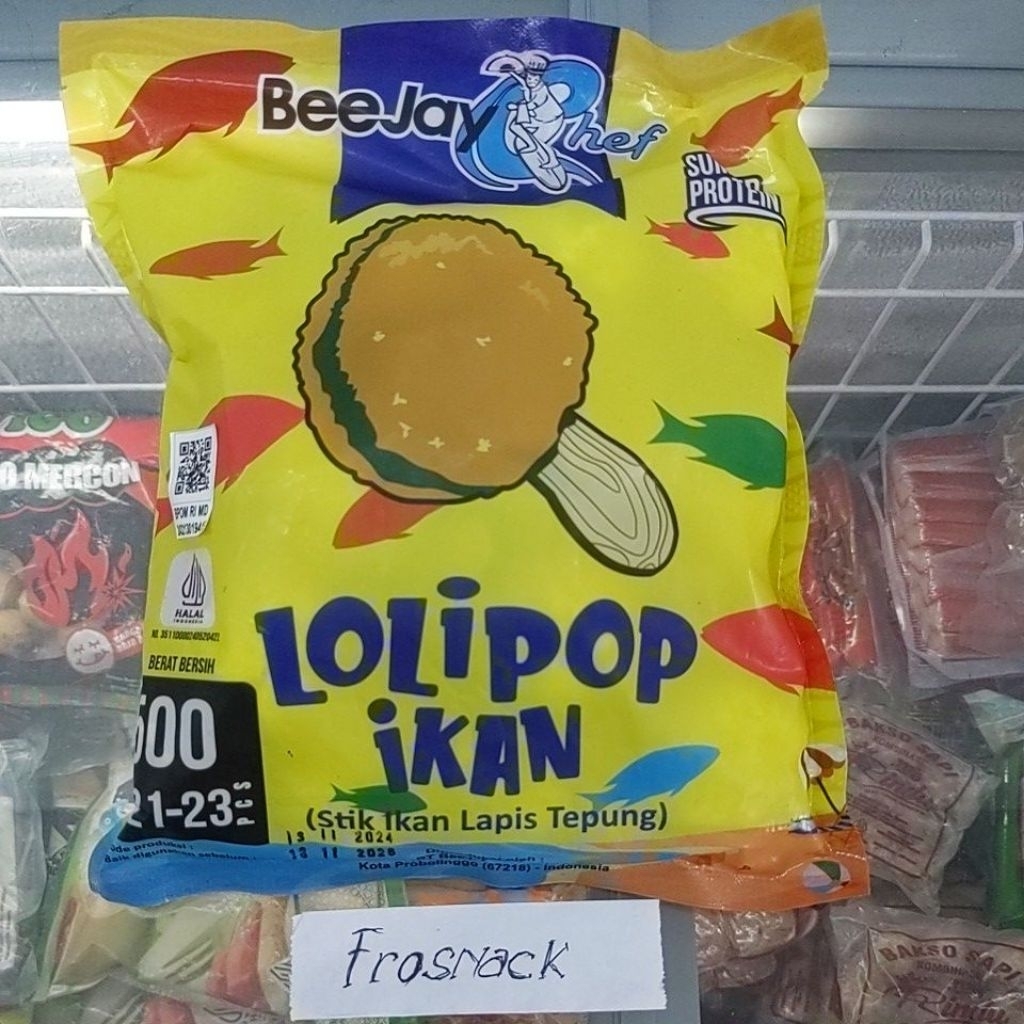 

Lolipop ikan 500g beejay 21-23pcs