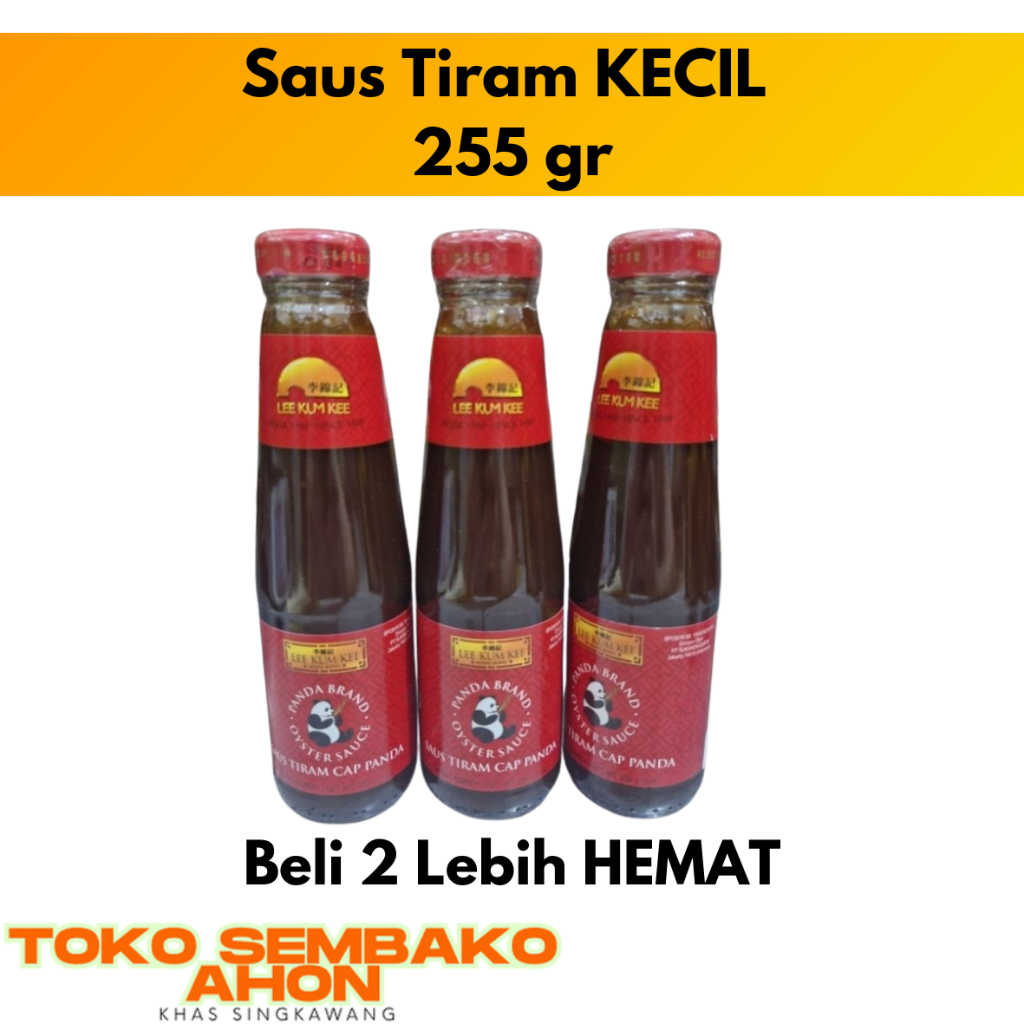 

Saus Tiram KECIL 255 gr / Lee Kum Kee / Cap Panda / Oyster Sauce Kecil / Saus Tiram Panda / HAO JIU / HAOJIU Kaleng