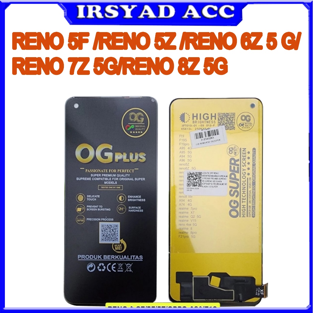 LCD OPPO RENO 5F /RENO 5Z /RENO 6Z 5 G/ RENO 7Z 5G/RENO 8Z 5G ORI OG SUPER