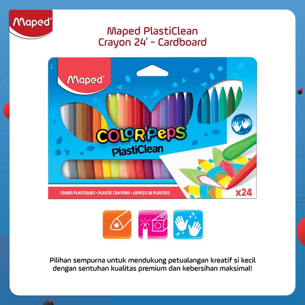 

Maped PlastiClean Crayon 24' - Cardboard