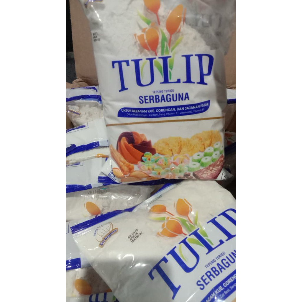 

(PROMO) TEPUNG TERIGU TULIP KEMASAN 1 KG TERMURAH