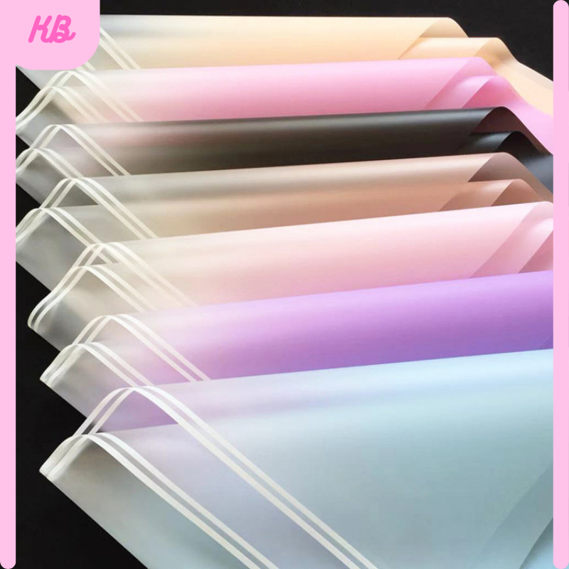 

20 LEMBAR Kertas Buket Cellophane Gradient Flower Wrapping Paper Florist Gradien Color List Cellophane KB6044 copy