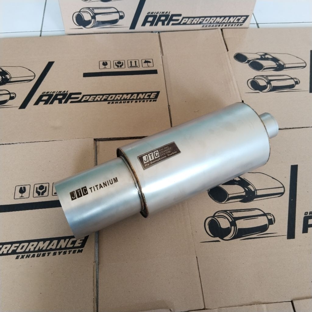 muffler knalpot mobil Jtc Titanium ( replika ) Arf performance