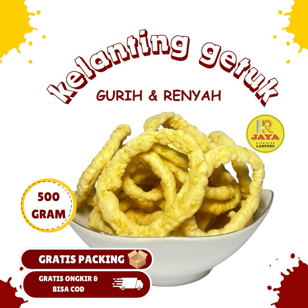 

PROMO 500g 250 200 150 gram KELANTING GETUK Pringsewu asli singkong gurih & renyah