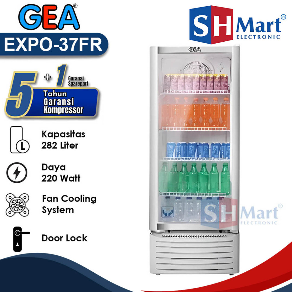 KULKAS SHOWCASE GEA EXPO 37FR / EXPO-37FR PENDINGIN MINUMAN GARANSI RESMI (MEDAN)