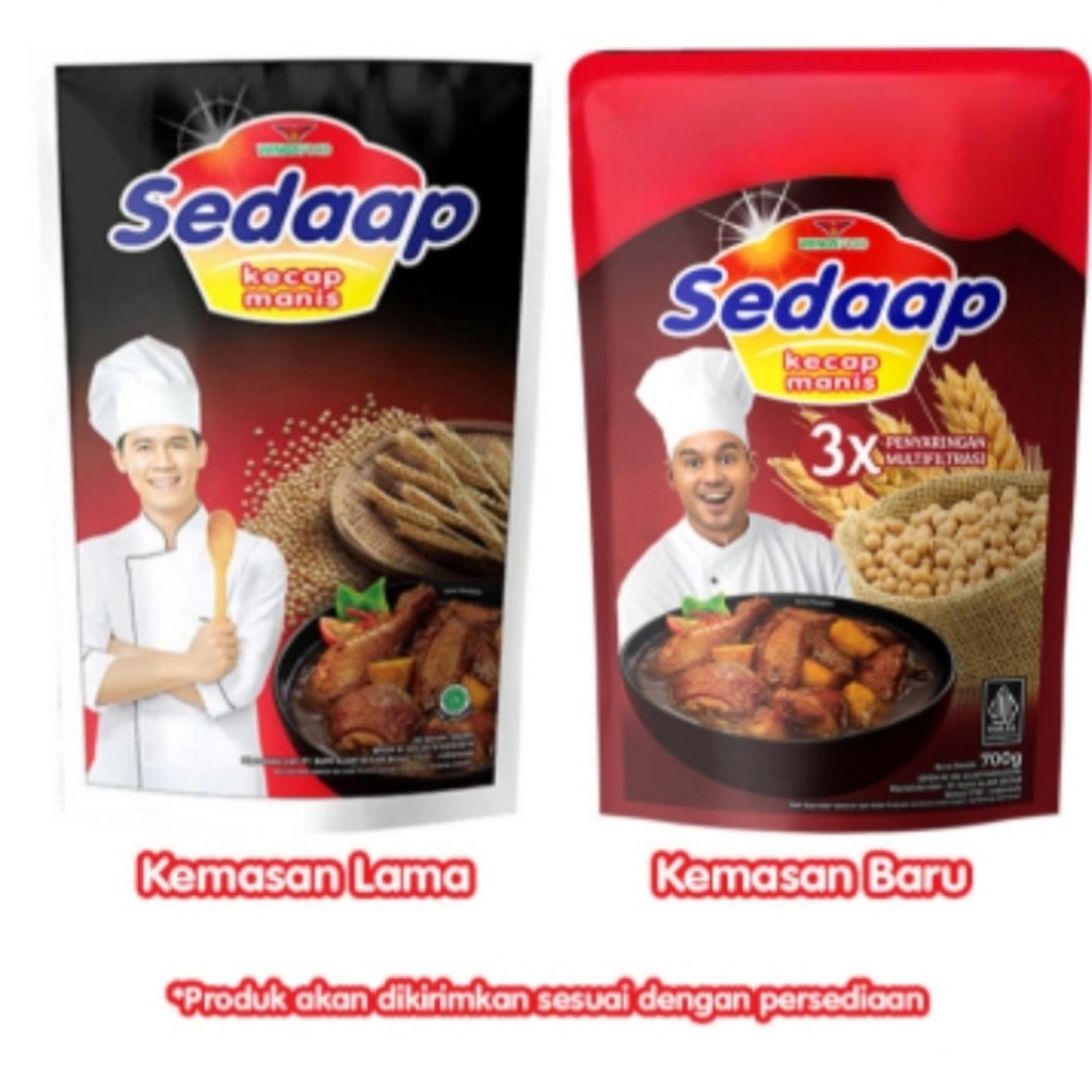 

Sedaap Kecap Manis Refill kemasan 700g Harga murah