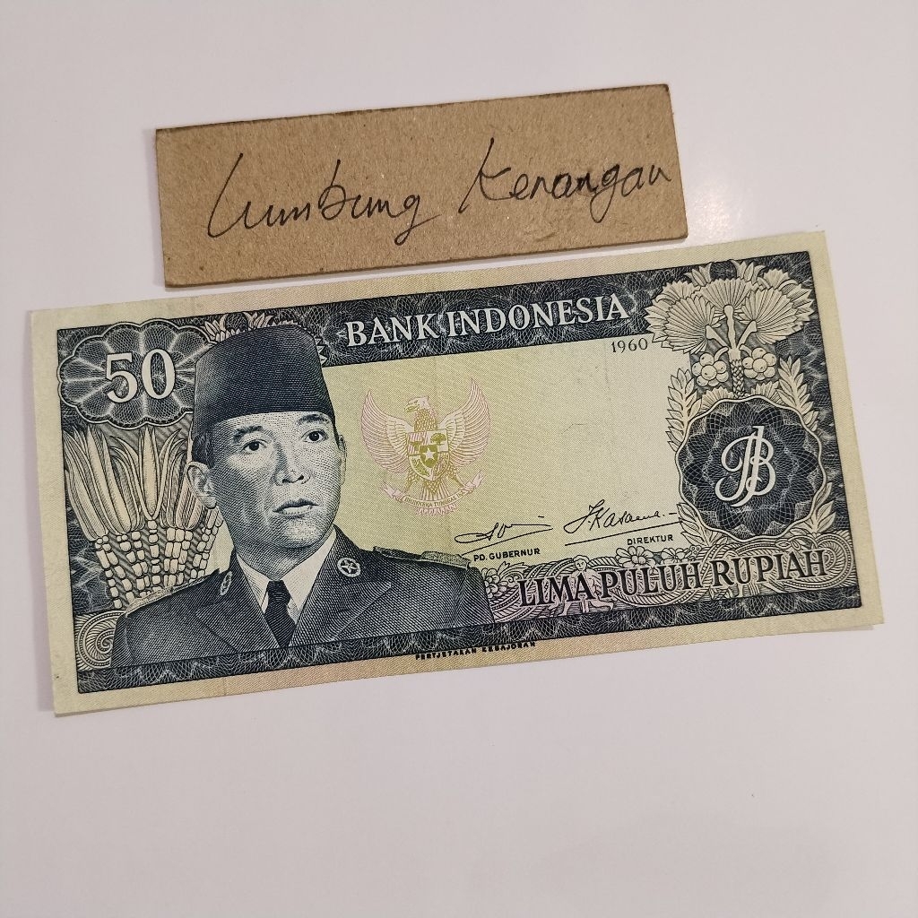 uang kuno Sukarno 50 Rupiah 1960