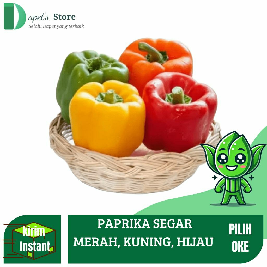 

Paprika Segar Paprika Fresh Parika Merah Paprika Kuning Paprika Hijau Bagus Fresh - Dapet'S Store