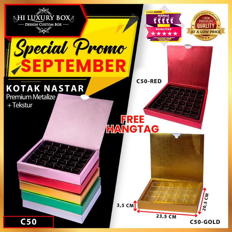 

Box Coklat / Kotak Kue Nastar Mika/ Box Kado Hampers / BoxHologram Souvenir/ C50