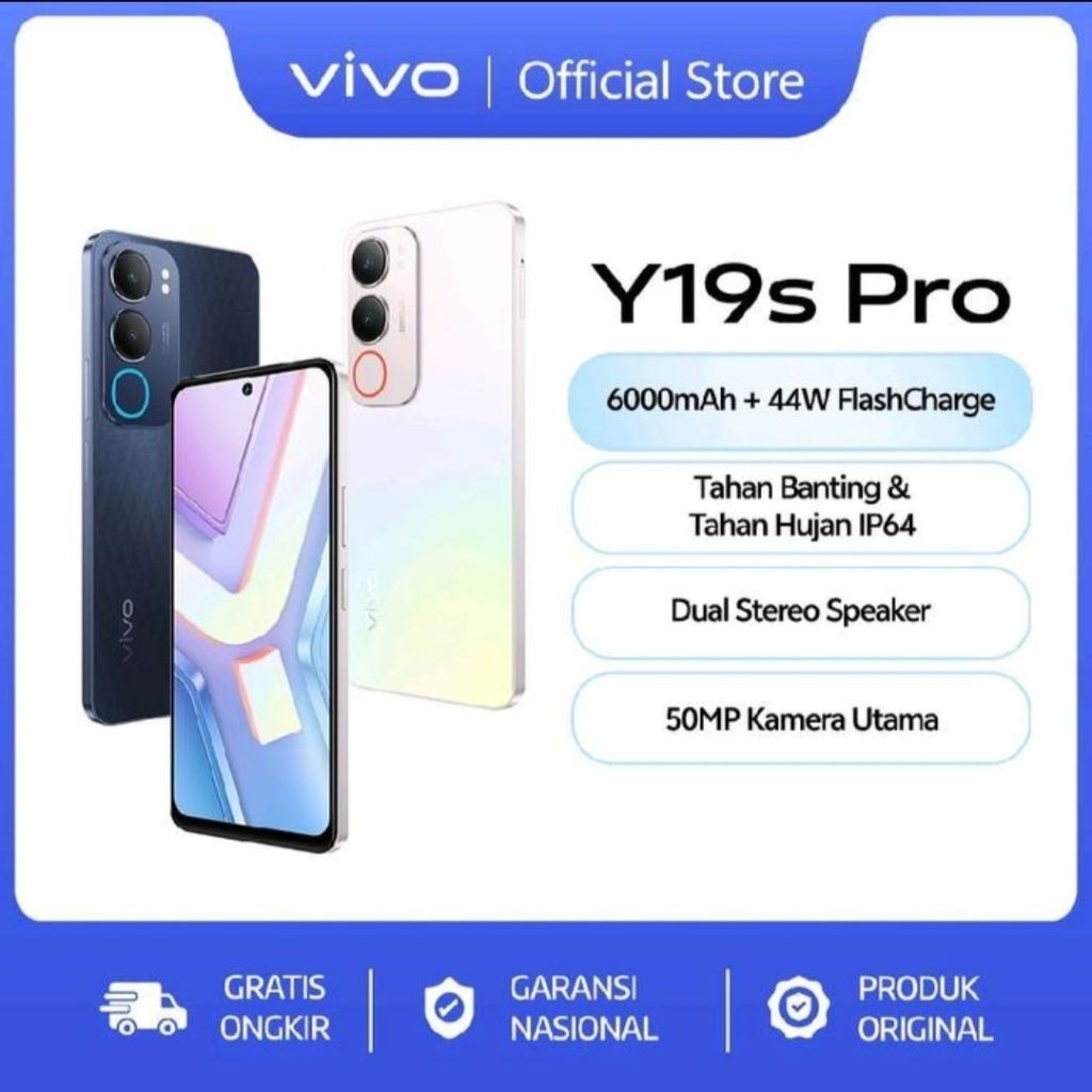 NEW/BARU VIVO Y19s PRO RAM 6GB ROM 128GB ORIGONAL