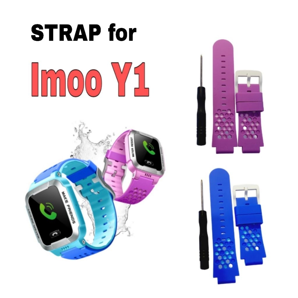 Tali Jam IMOO Y1 strap rubber silicone silikone smartwatch anak watch phone plus obeng
