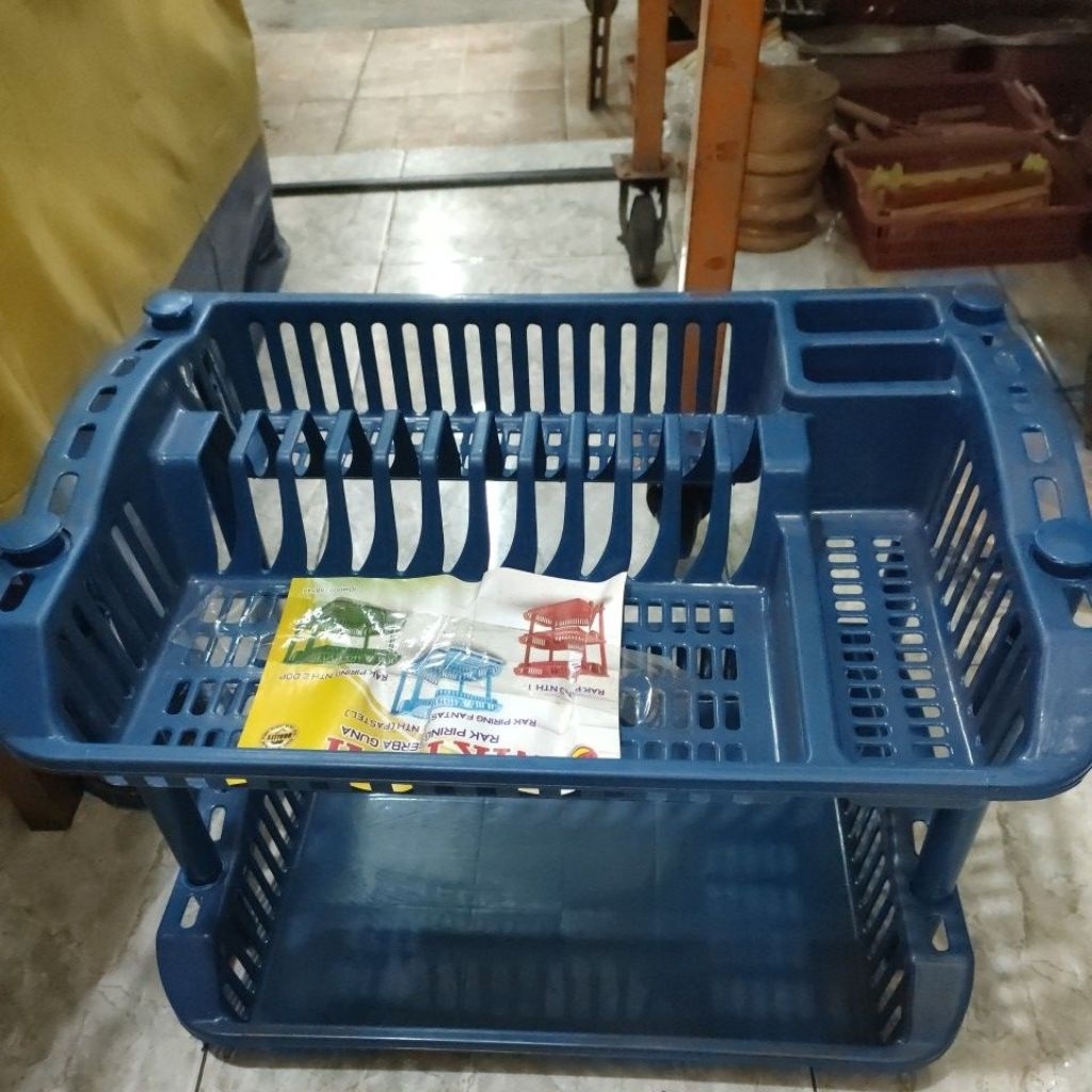 Rak Piring Niktect susun 2/Rak piring plastik susun 2