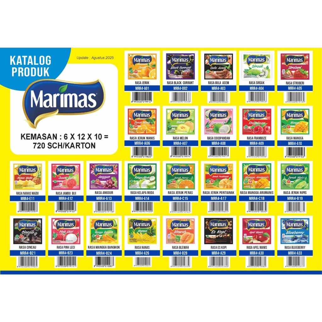 

MARIMAS Minuman serbuk segar (1 renceng 10pcs)