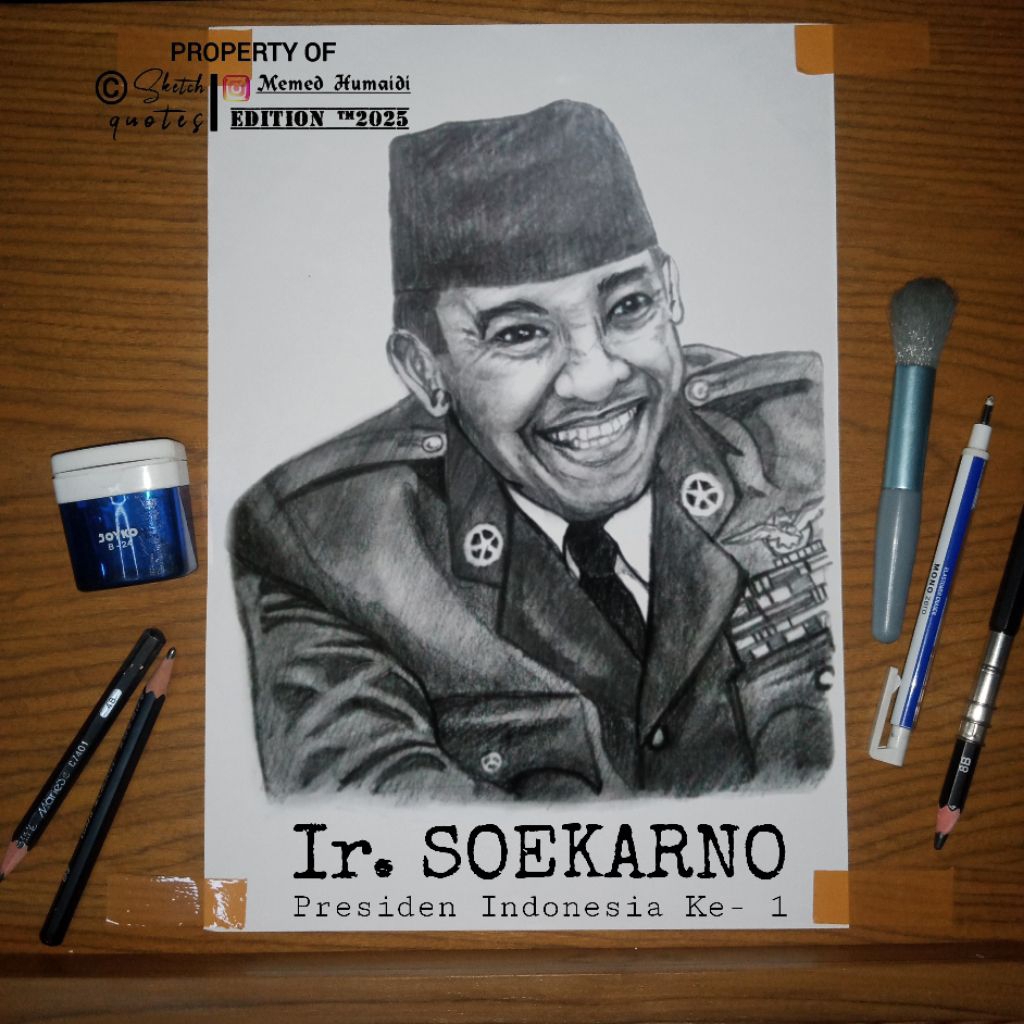 Poster HD Sketsa Wajah Custom