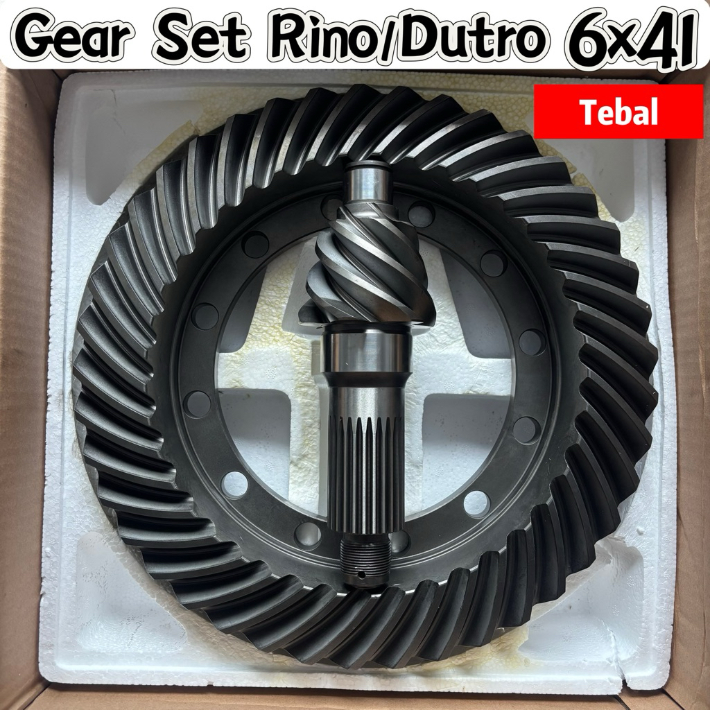 Gear Set Toyota Rino Dutro 6x41 Tebal HOP Gear set Rino Dutro 6x41 Gear Set Rino 6x41 Gear set Dutro