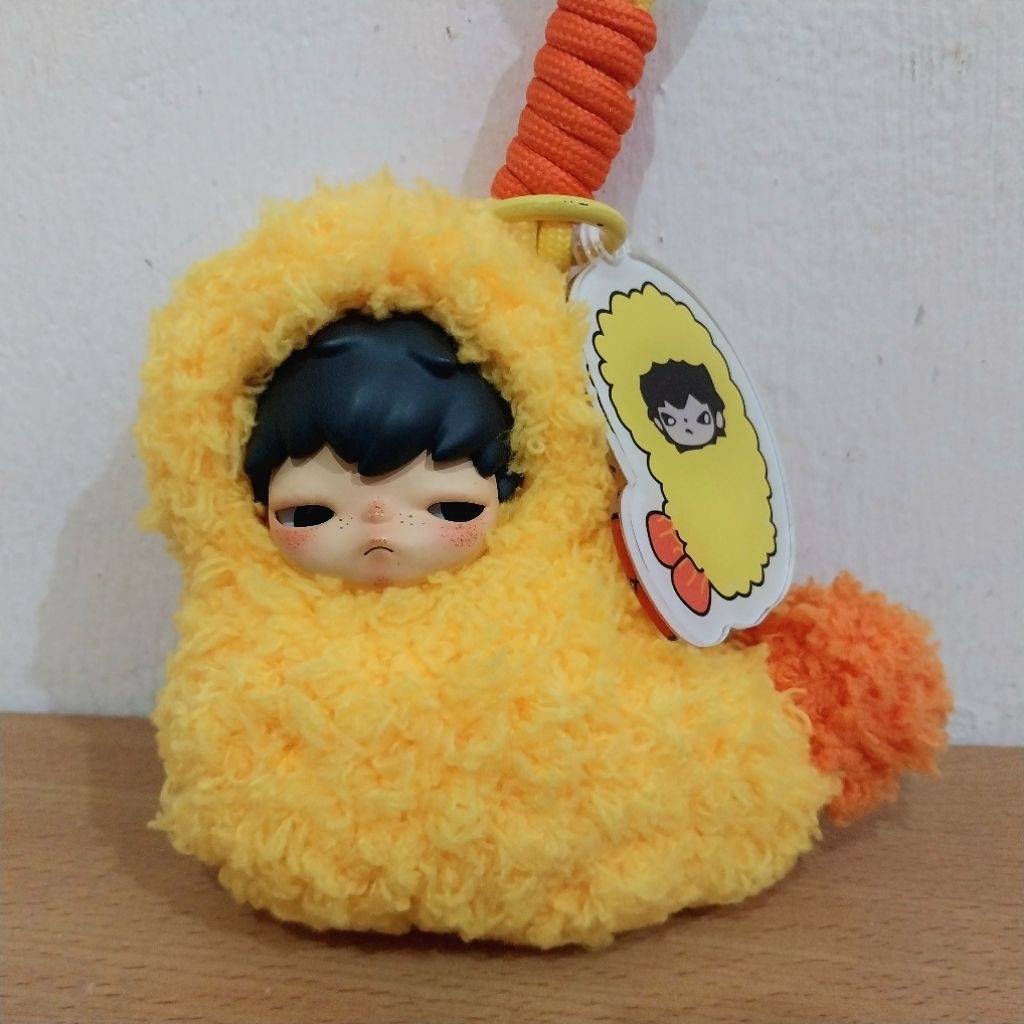 Hirono Tempura Plush Keychain Wacky Mart Custom Popmart Blind Box Fool Mime