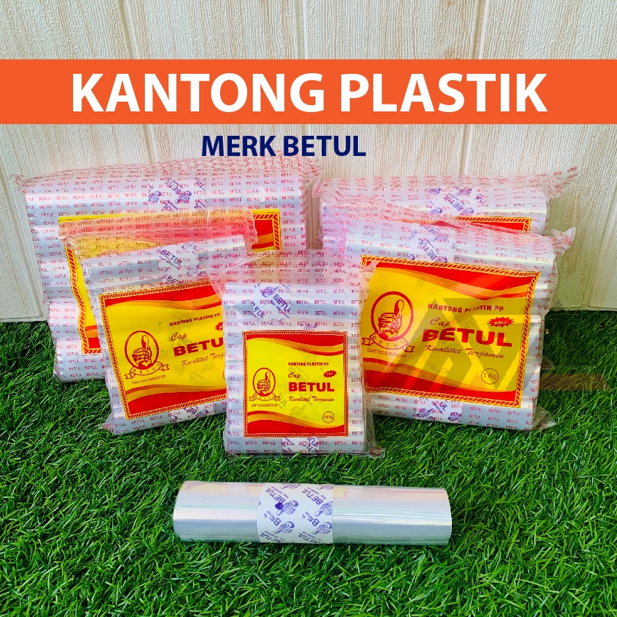 [1 Pack] Kantong Plastik PP | Plastik Tebal Merk BETUL | Plastik Kiloan / Plastik Kiloan