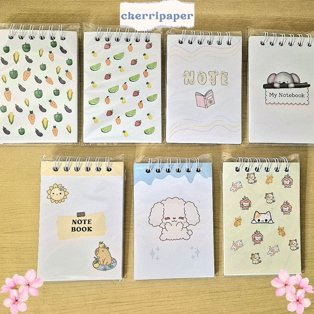 

cherripaper - Notebook Mini Buku Kecil Hadiah Kecil Buku Saku A7