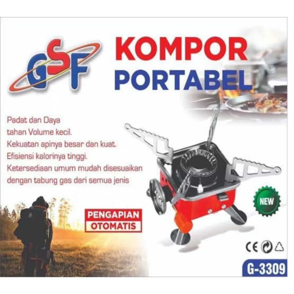 Kompor Mini Kotak Portable / Kompor Portable Camping / Kompor Camping Gas Lipat Portable