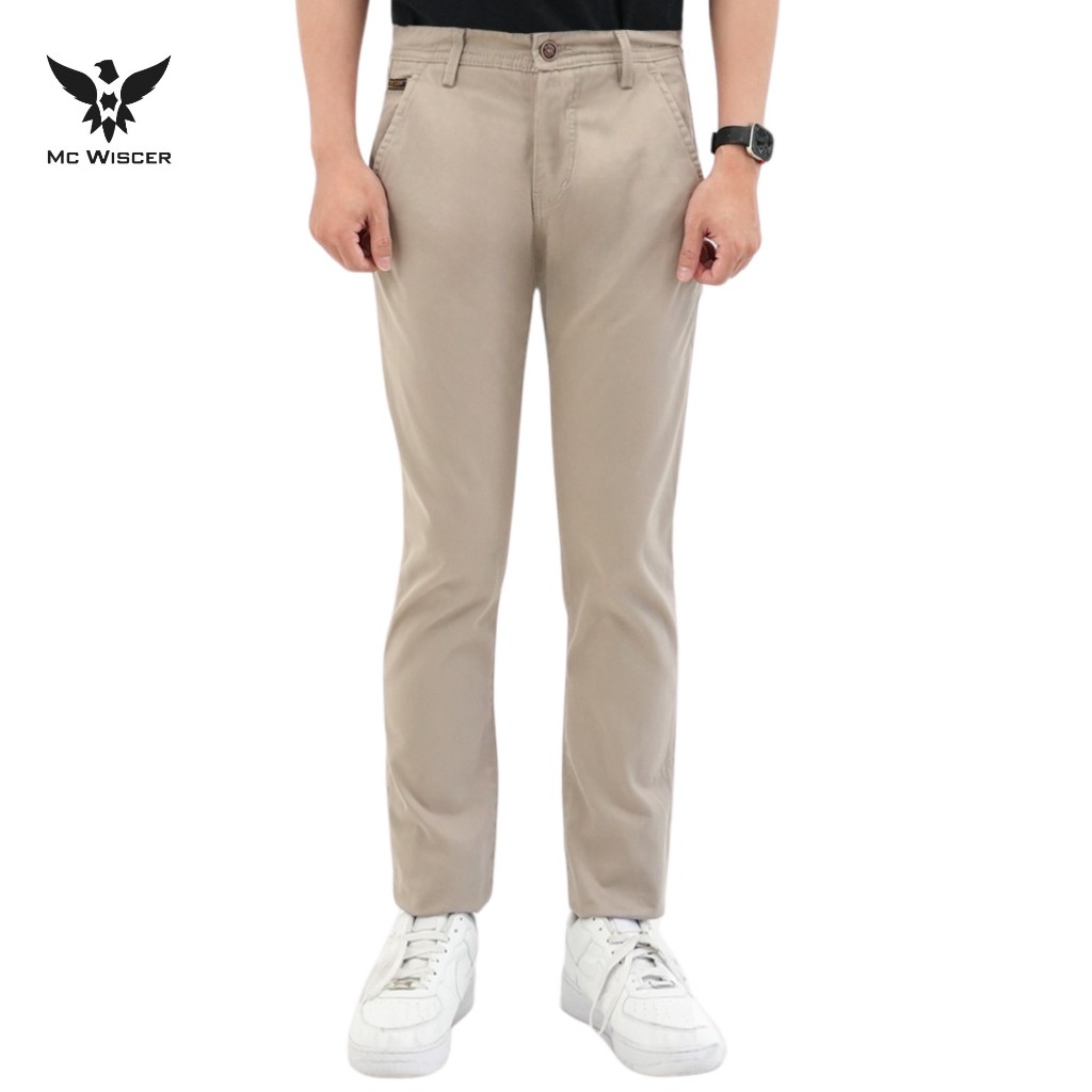 MC WISCER – Celana Chino Pria Reguler Fit Cream- 1001