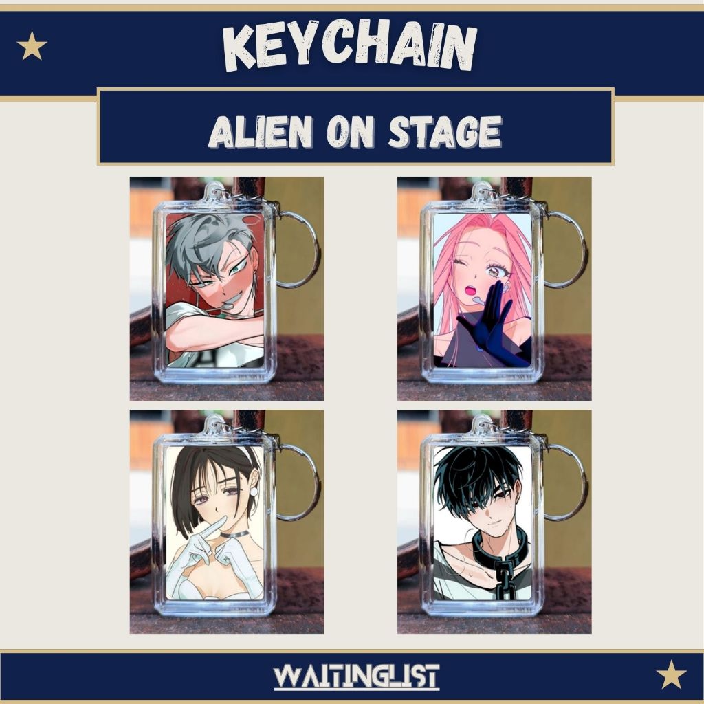 Keychain Gantungan Kunci Anime Alien On Stage - Mizi - Till - Ivan - Luka - Sua - Hyuna