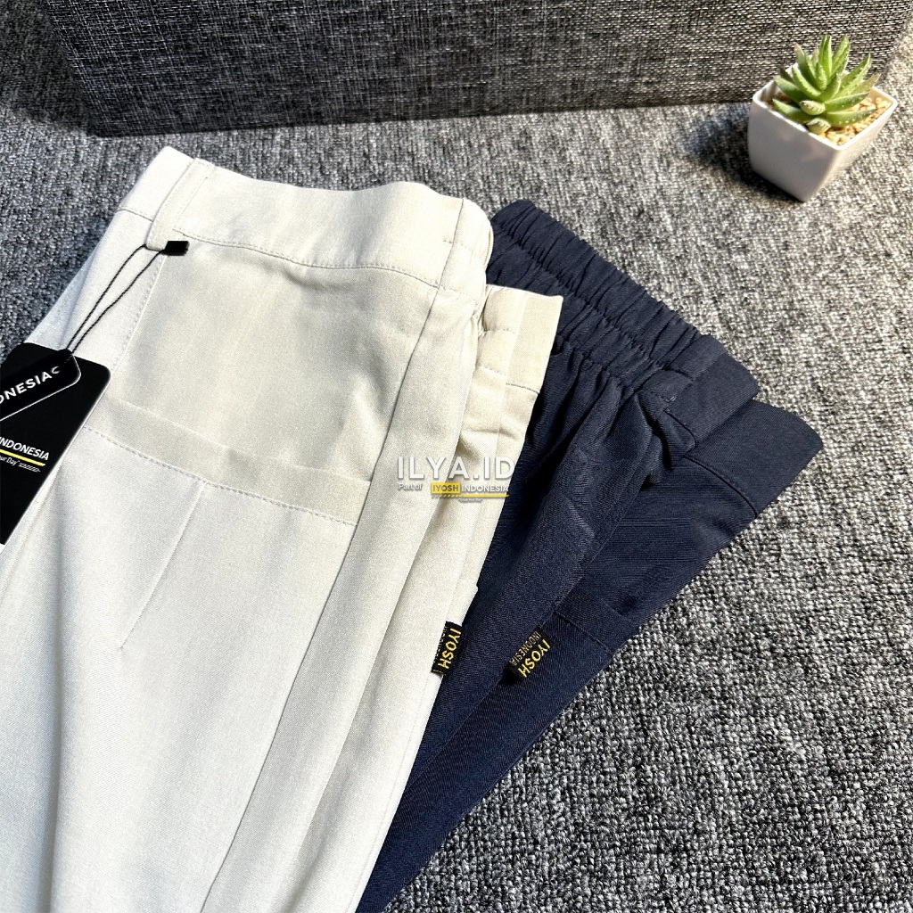 BIG PROMO NEW ILYA ELENA PANTS SEMIWOOL STRETCH (MELAR) JUMBO BB 50-120 KG - CELANA KULOT WANITA