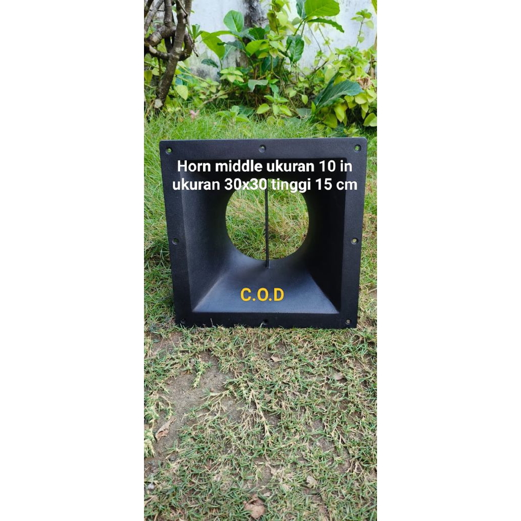HORN TWEETER MIDDLE 10 IN UKURAN 30X30 TINGGI 15 CM BAHAN ALUMUNIUM COR/DIRAL