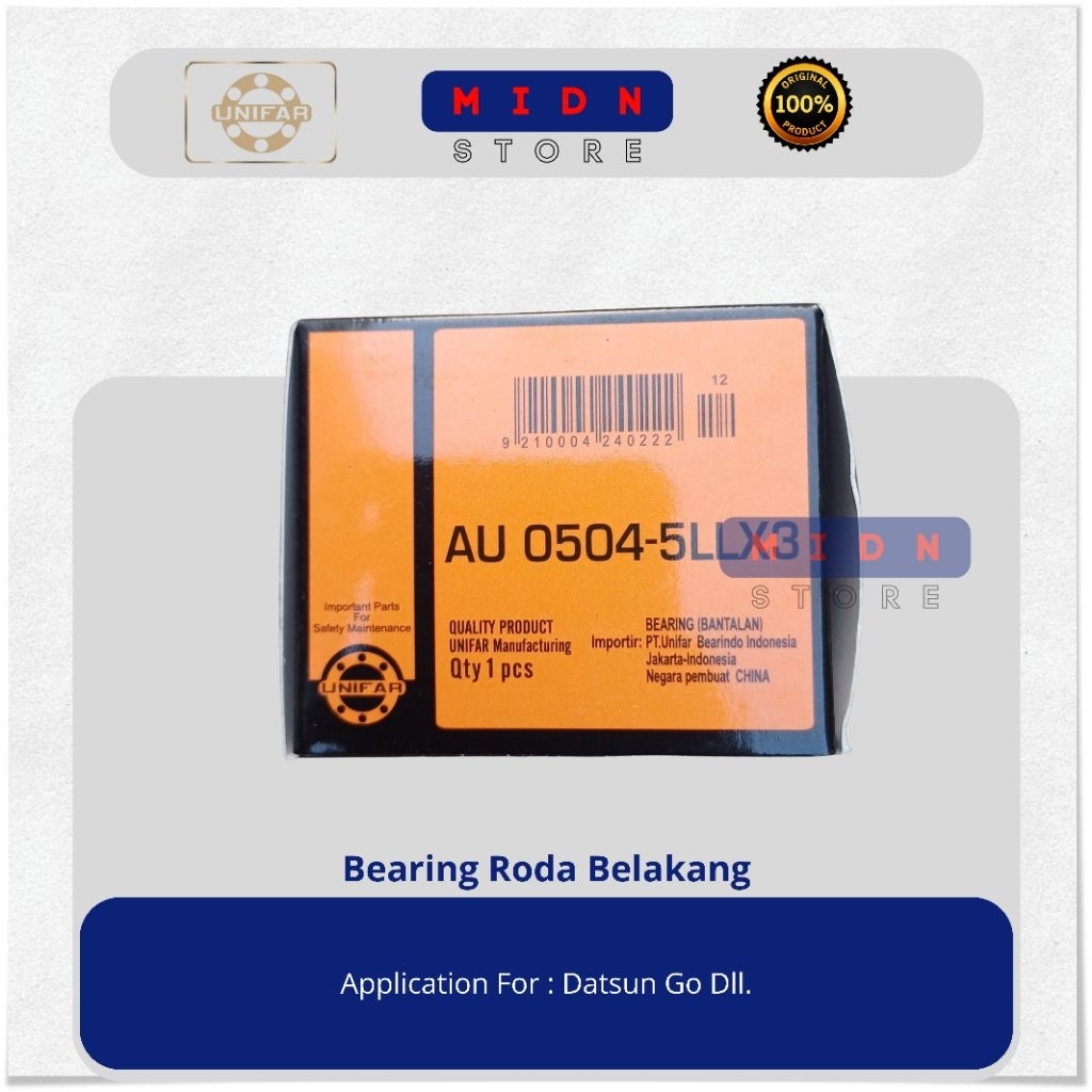 Bearing Roda Belakang Datsun Go (Unifar)