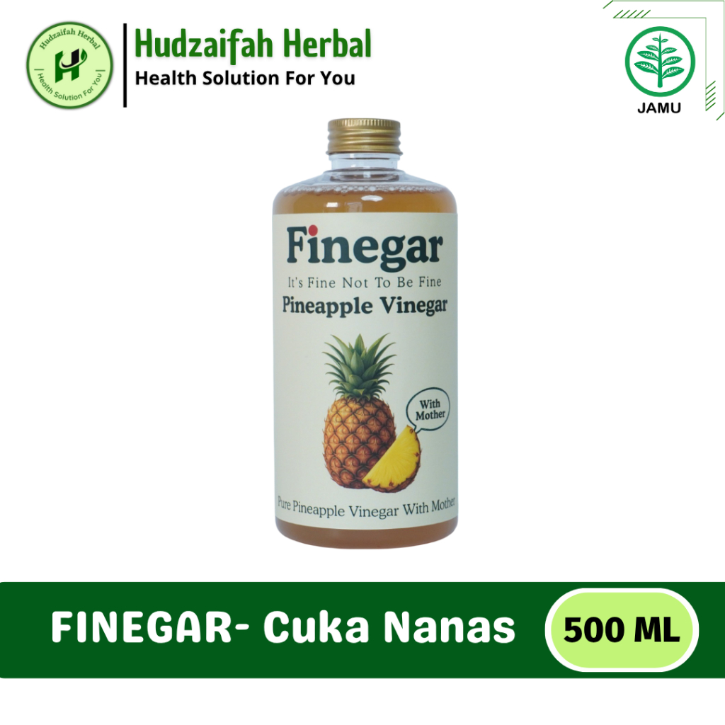 

FINEGAR - Cuka Nanas 500ml . Cuka Nanas Asli Original . Cuka Nanas Obat Kolesterol