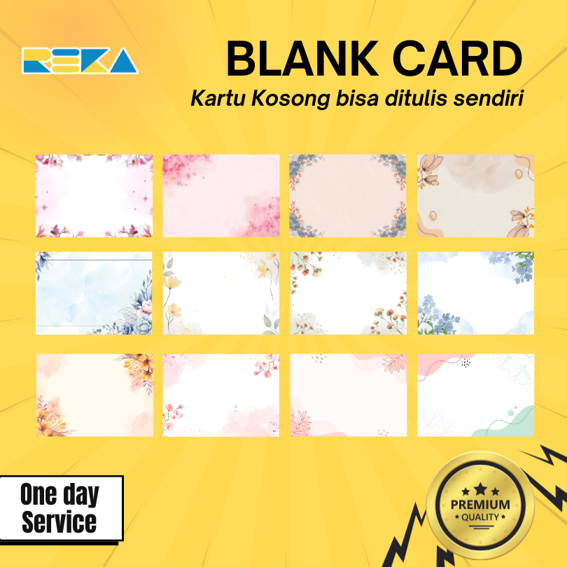 KARTU UCAPAN POLOS / BLANK CARD POLOS / GREETING CARD / GIFT CARD