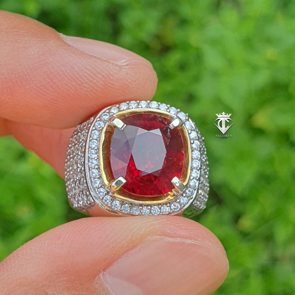 Batu Permata Natural Rubellite Tourmaline 4.36 Ct GRI Lab Memo