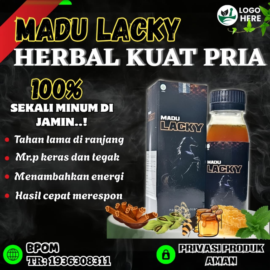 MADU LACKY BPOM obat tradisional kuat madu herbal pria perkasa alami terbaik bpom dan halal terlaris