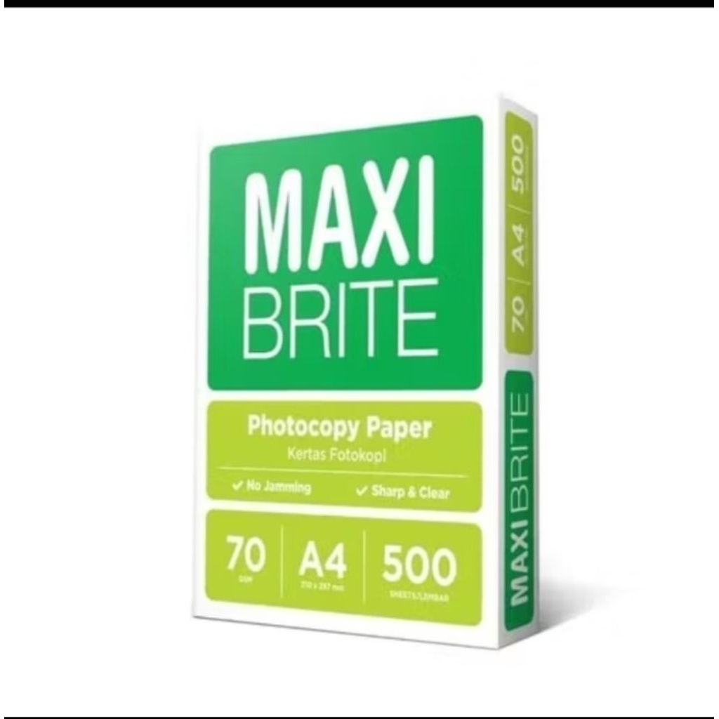 

Maxi Brite Paper Kertas HVS Kertas Fotocopy 70 gsm F4 A4