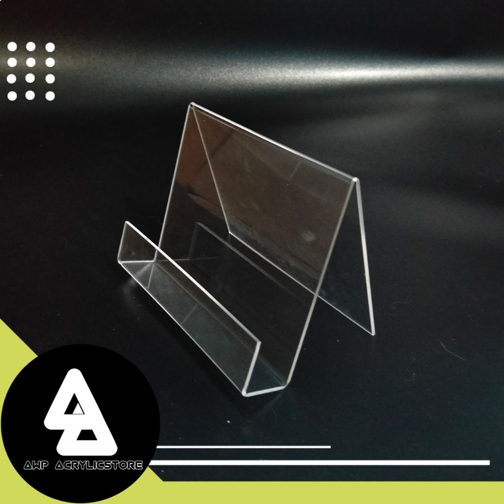 

Stand Akrilik Acrylic 2 mm Bening Pajangan Acrylic Pajangan buku terbaru