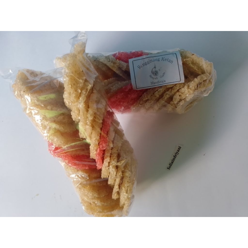 

Rengginang mentah beras ketan rasa bawang 1KG