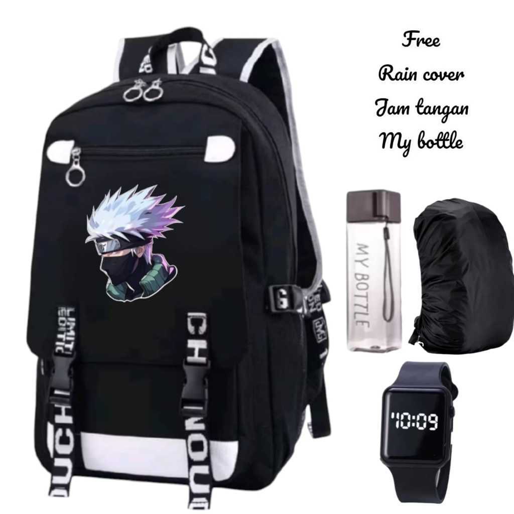 Tas Anime Kakashi HatakeTas sekolah anak Tk Sd Kelas 1-6 Tas anak laki laki motif Terbaru 2025 Tas R