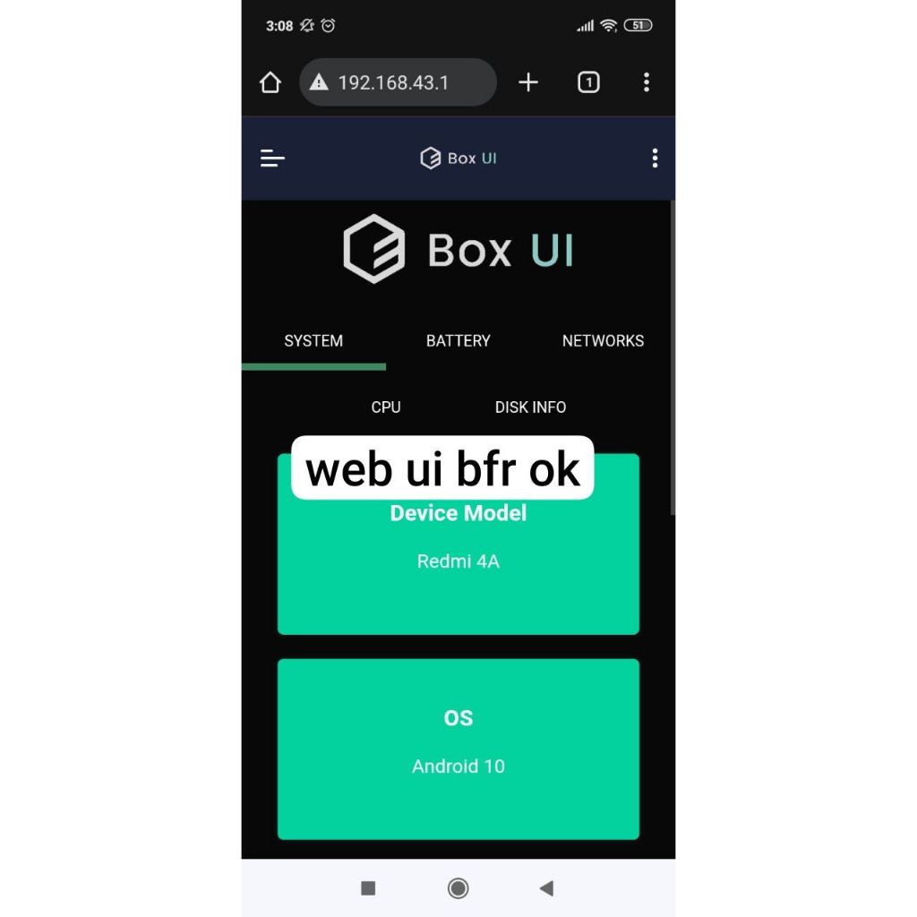 Redmi 4a 2//16 BFR WEB UI Dan HttpCustom