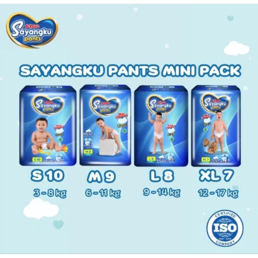 Sayangku Mini pack S10/M9/L8/XL7