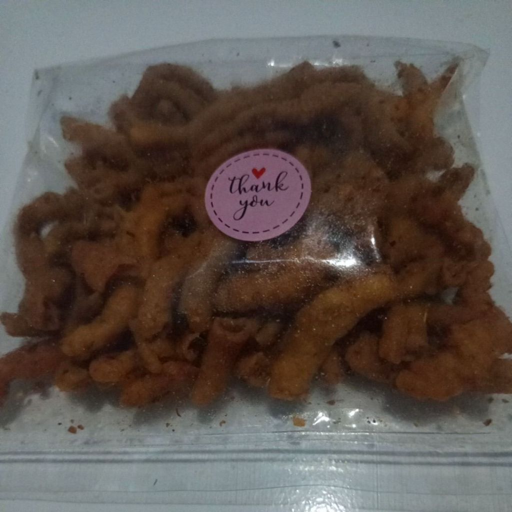 

USUS KRISPI pedas daun jeruk