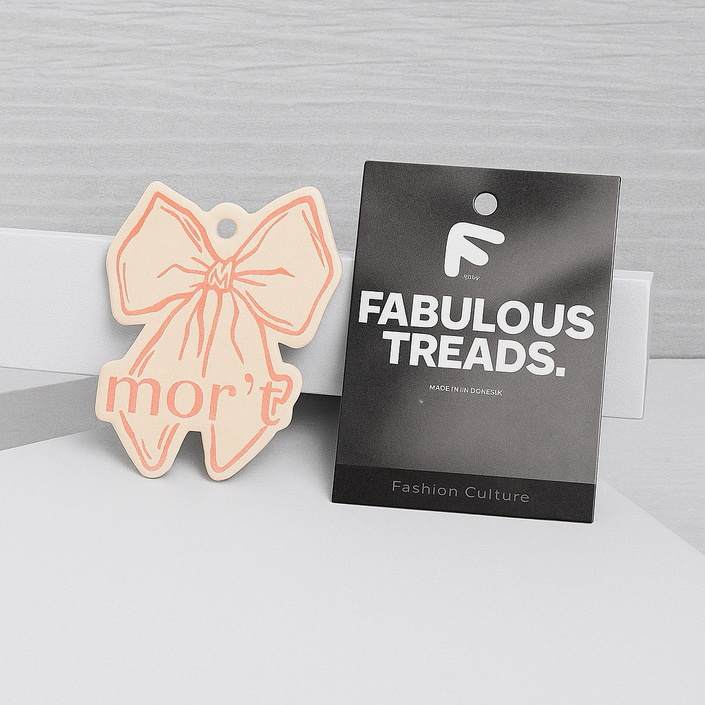 

(FREE DESIGN) Hang Tag Baju Custom Tag Label Baju Hangtag Custom Tag Baju Hijab 2sisi full color