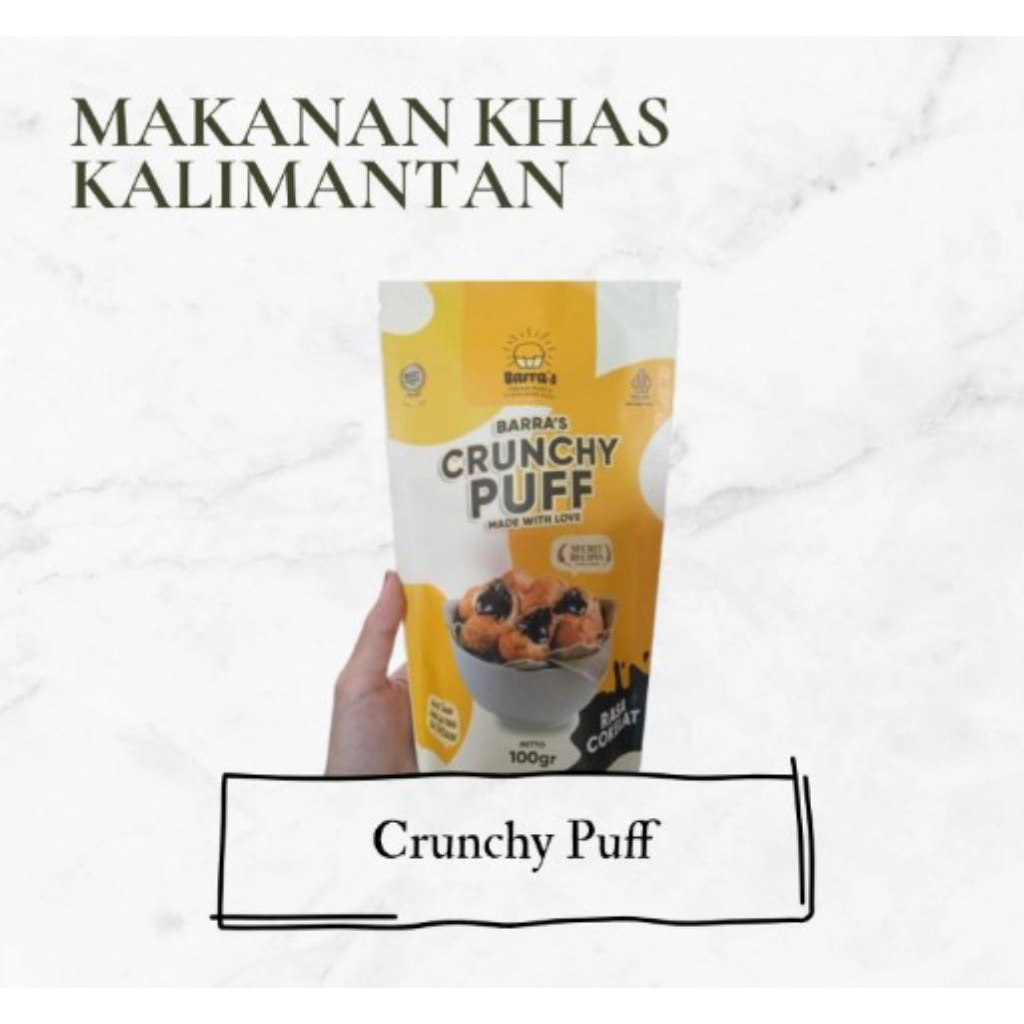 

Olahan kue kering dengan isian coklat Crunchy puff Made | 100gr