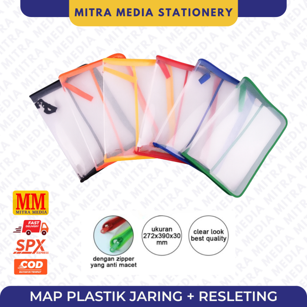 

MAP PLASTIK JARING ZIPPER / MAP RESLETING / MAP NIKIKO