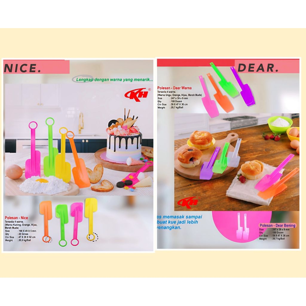 SPATULA / POLESAN NICE & DEAR KH (12pcs)
