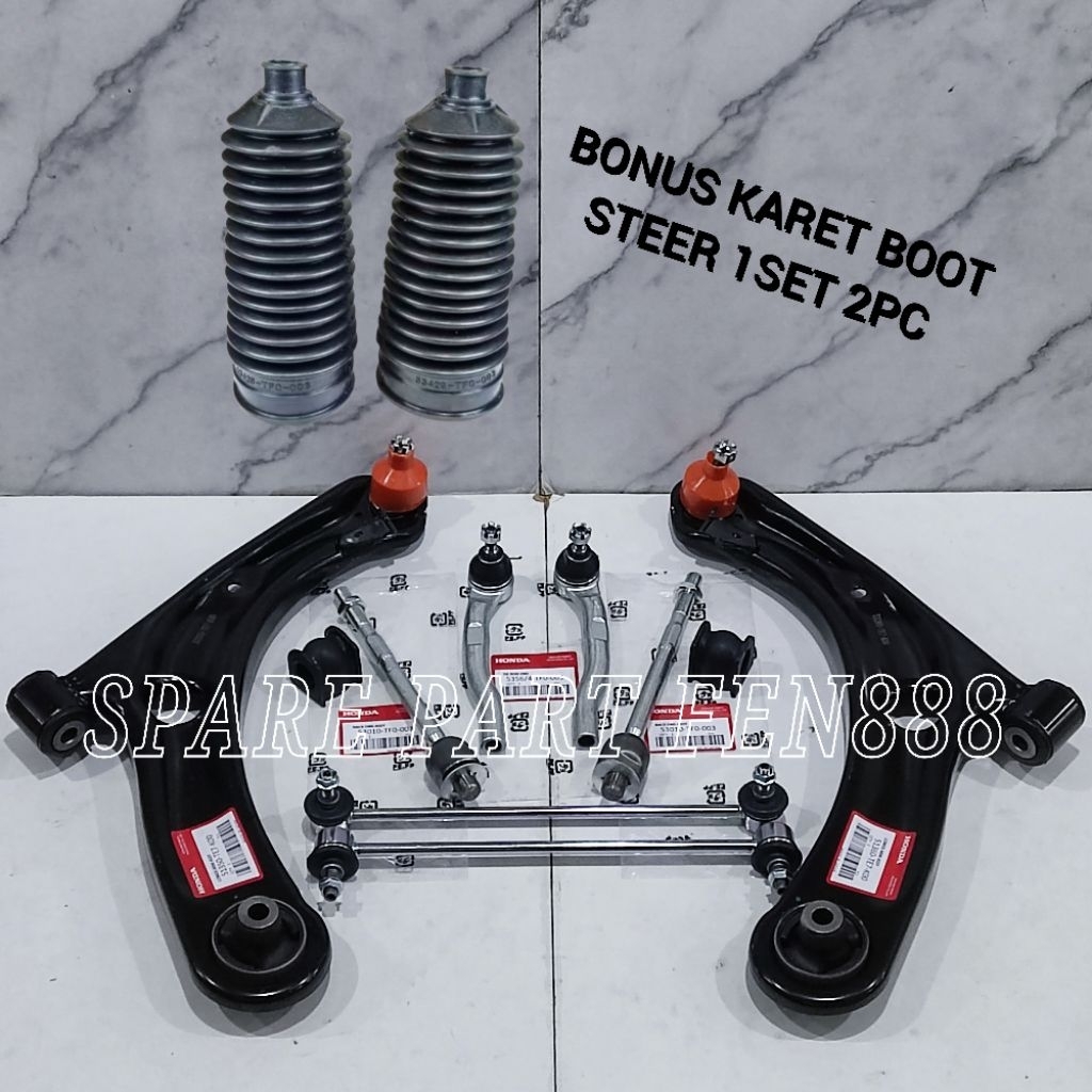 Paketan Paket Kaki Kaki Depan 12Pc Mobilio 2014-2021 BRV BR-V 2016-2021 Brio 2014-2022 Lower Arm Ass